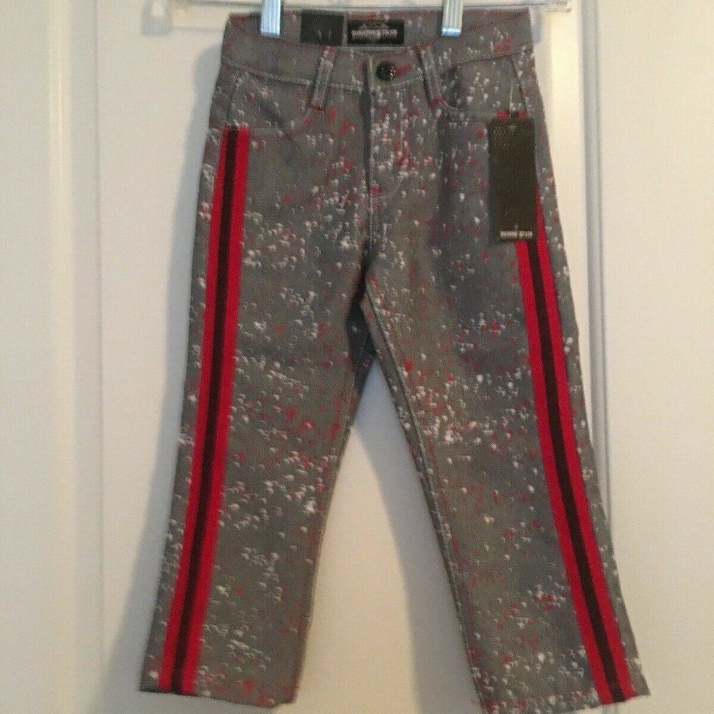Boys Toddler Paint Splatter Jeans - Multicolor